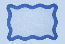 Load image into Gallery viewer, Morocco blue placemat and napkin set
