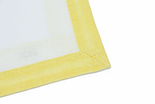 Carica l&#39;immagine nel visualizzatore di Gallery, Set tovaglietta e tovagliolo Capri giallo chiaro/panna/bianco
