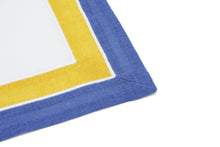 Load image into Gallery viewer, Lipari placemat and napkin set blue / yellow / blue
