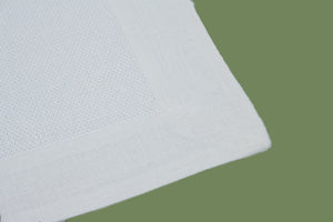 Set-of-2 placemats and napkins - Clio - white