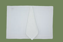 Load image into Gallery viewer, Set-of-2 placemats and napkins - Clio - white
