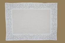 Load image into Gallery viewer, Set-of-2 placemats and napkins - Arabeschi - silver
