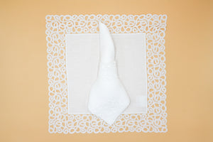 Set-of-2 Florence white napkin holder