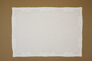 Set-of-2 placemats and napkins - cream