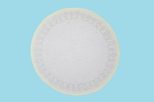 Set-of-2 placemats and napkins - white / cream