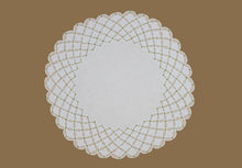 Carica l&#39;immagine nel visualizzatore di Gallery, Set-di-2 tovagliette e tovaglioli - Nuvola e pois - bianco e oro
