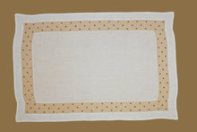 Load image into Gallery viewer, Set-of-2 placemats and napkins - polka dot - cream / red

