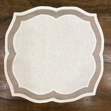 Load image into Gallery viewer, Set-of-2 placemats and napkins 10163 - cream
