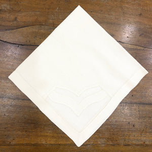 Set-of-2 placemats and napkins 10163 - cream