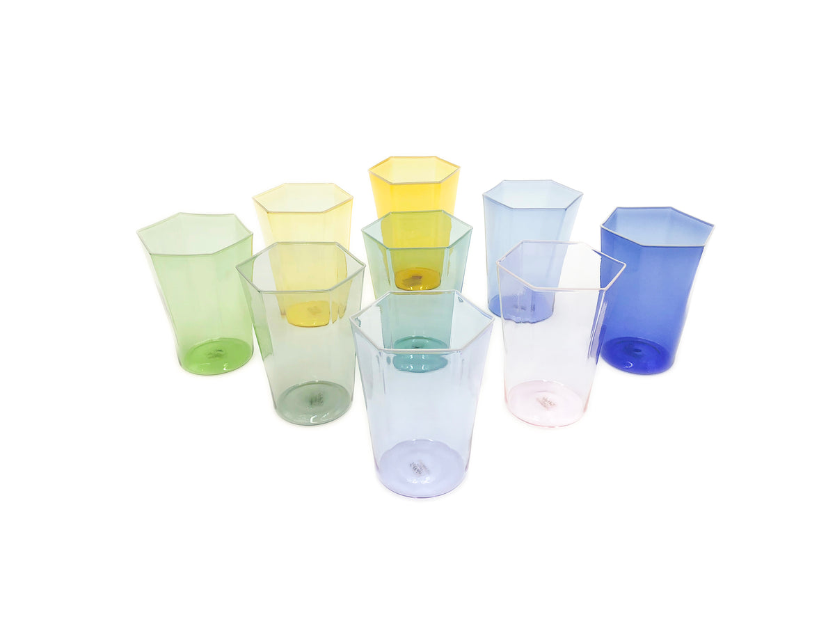 Bicchiere esagonale da acqua