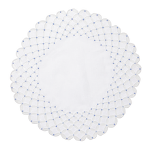 Load image into Gallery viewer, Set-of-2 placemats and napkins - Cloud and polka dots - white and blue
