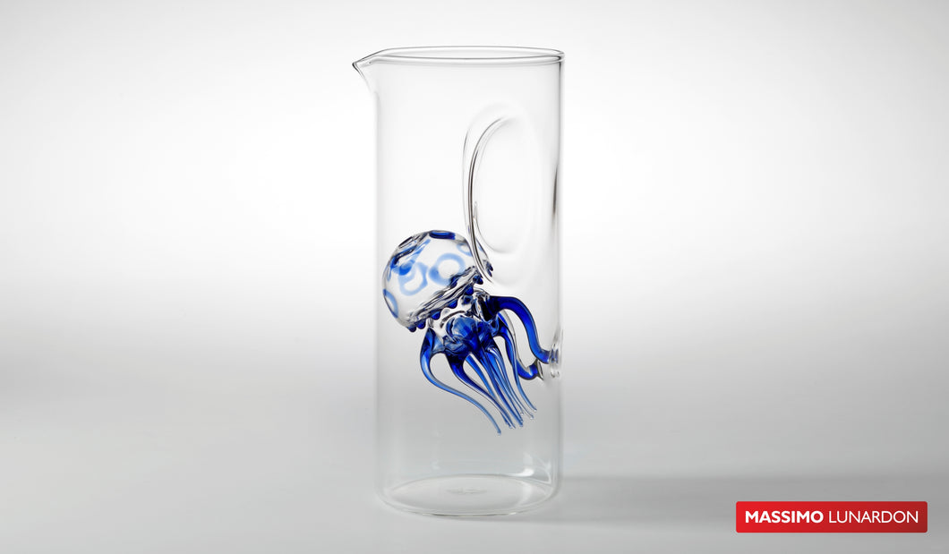 Caraffa medusa blu by Massimo Lunardon