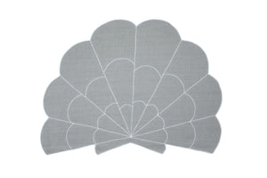 Cardium gray placemat and napkin set