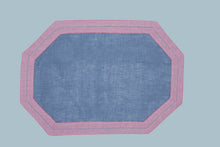 Carica l&#39;immagine nel visualizzatore di Gallery, Set tovaglietta e tovagliolo Parigi blu/rosa
