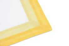 Load image into Gallery viewer, Capri yellow and white placemat and napkin set
