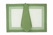 Load image into Gallery viewer, Capri green placemat and napkin set
