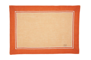Orange Lily placemat and napkin set