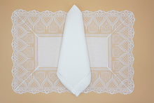 Load image into Gallery viewer, Set-of-2 placemats and napkins - Ducale - white
