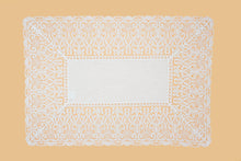 Carica l&#39;immagine nel visualizzatore di Gallery, Set-di-2 tovagliette e tovaglioli - Macrame con pizzo - crema
