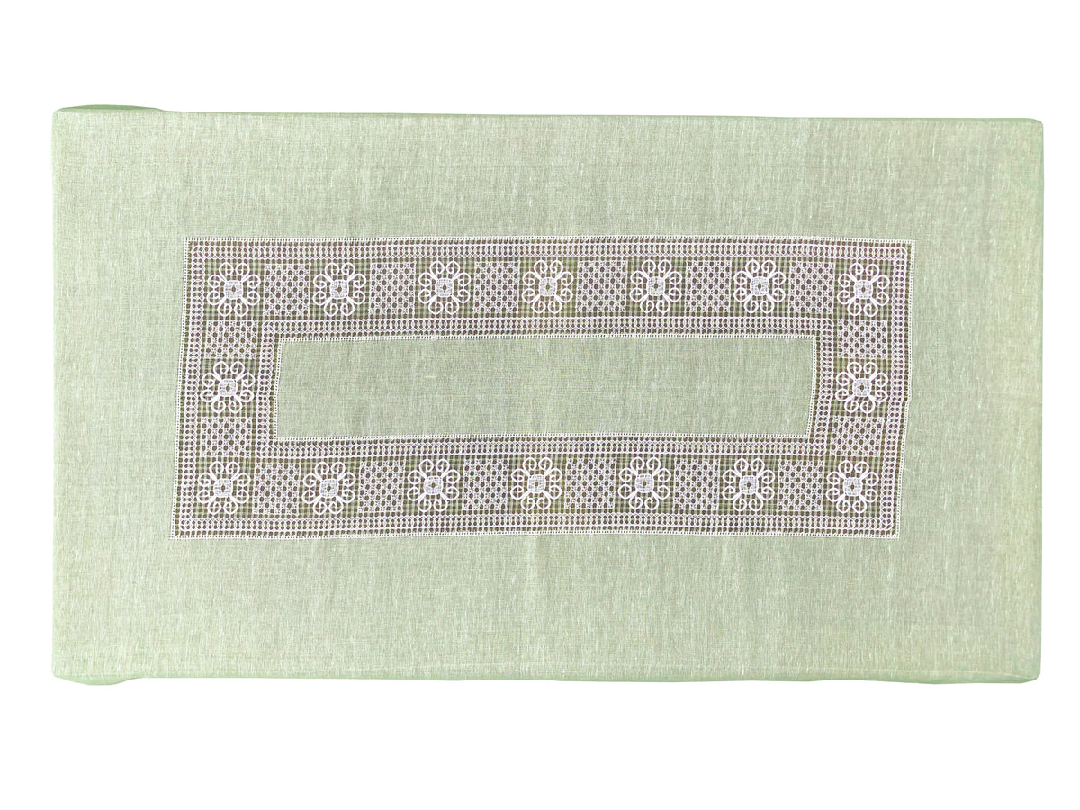 Tovaglia in bissone color verde
