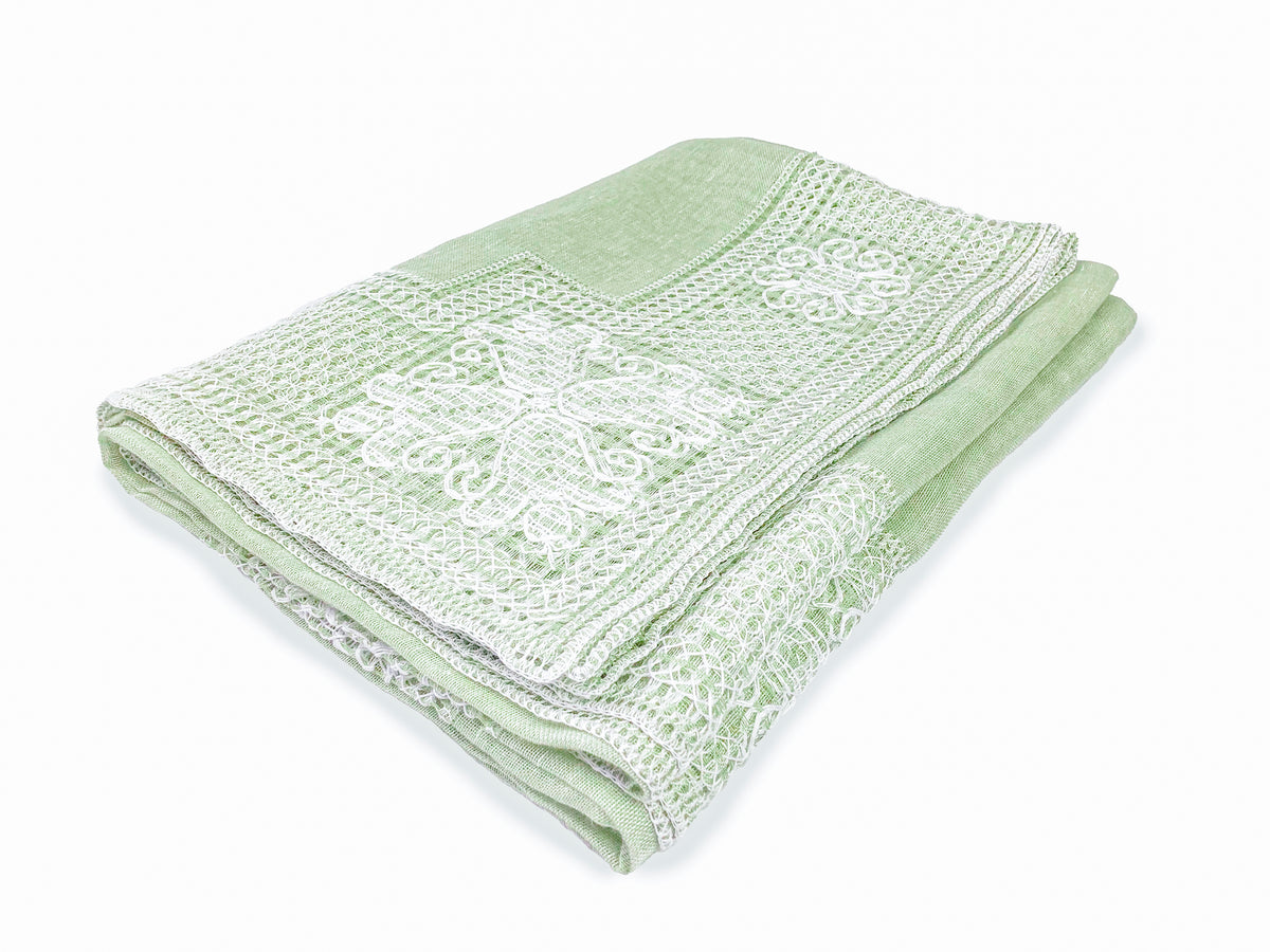 Tovaglia in bissone color verde