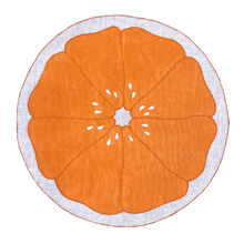Load image into Gallery viewer, Set-of-2 orange slice placemats
