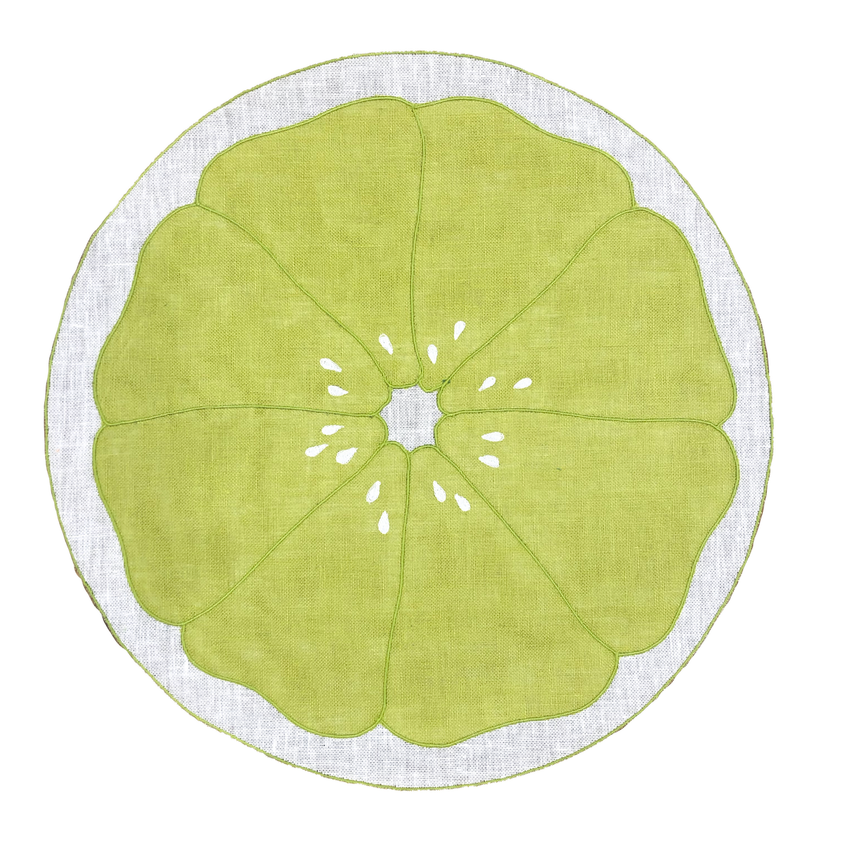 Set di 2 tovagliette fetta di lime