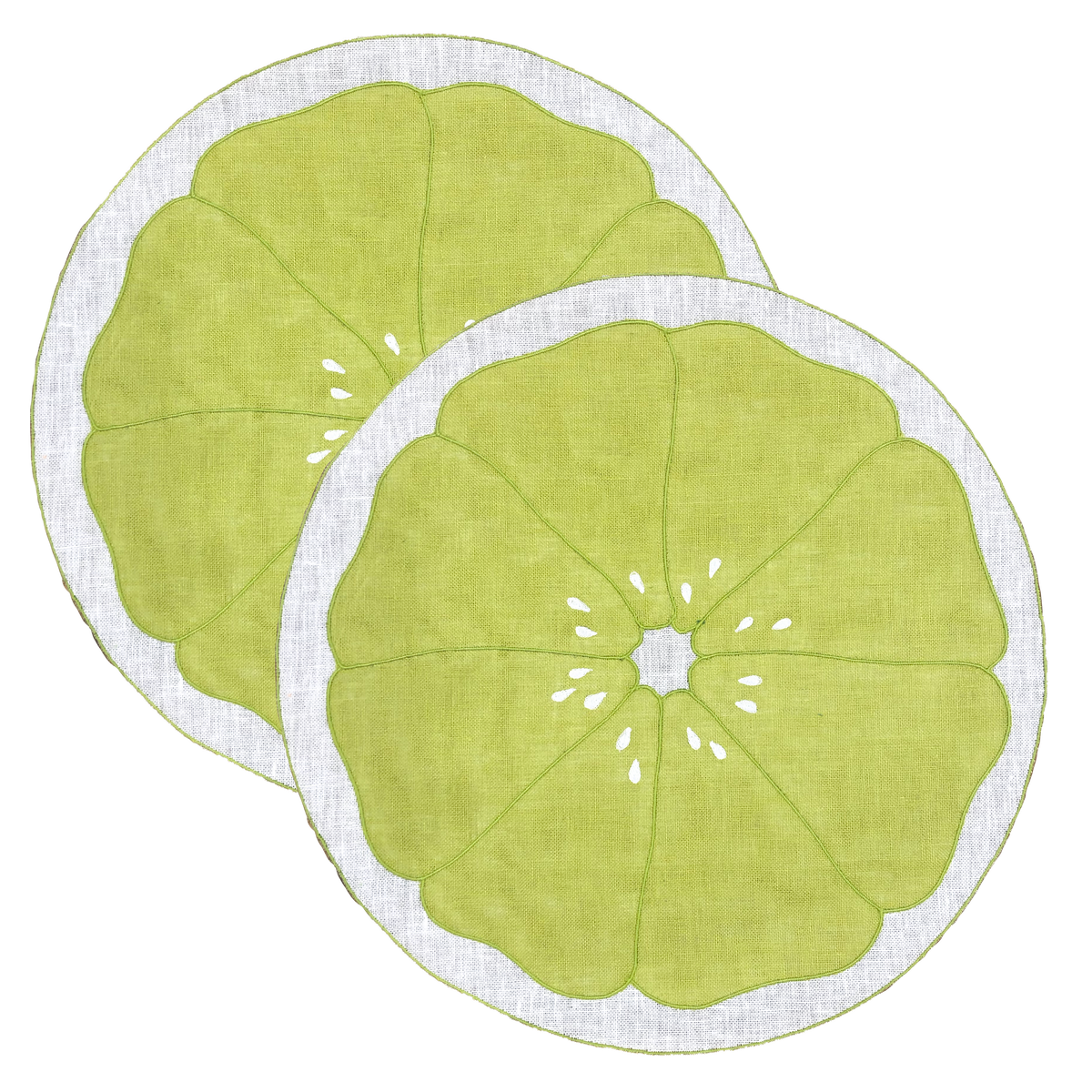 Set di 2 tovagliette fetta di lime
