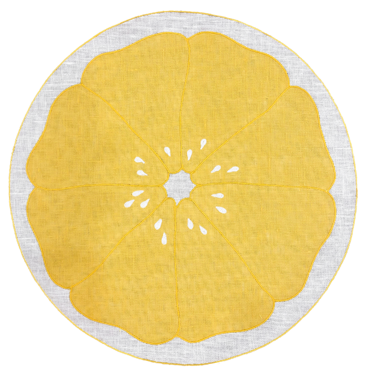 Set di 2 tovagliette fetta di limone